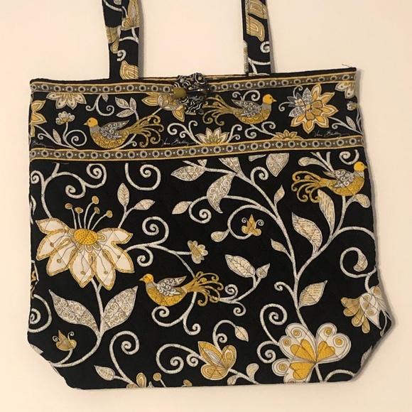 vera bradley yellow and black pattern